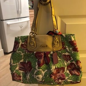 Coach flower purse